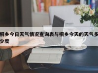 桐乡今日天气情况查询表与桐乡今天的天气多少度